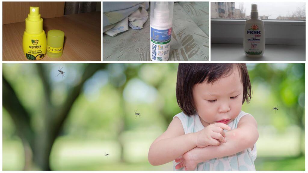 Repelente eficaz contra mosquitos para crianças a partir de 1 ano