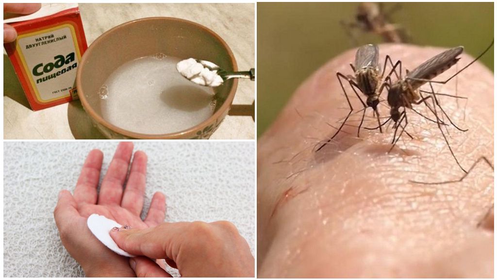 Soda-lösning för myggbett för barn och vuxna