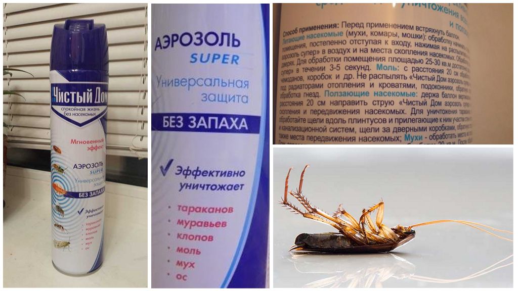 „Aerosol“ švarių namų tarakonai
